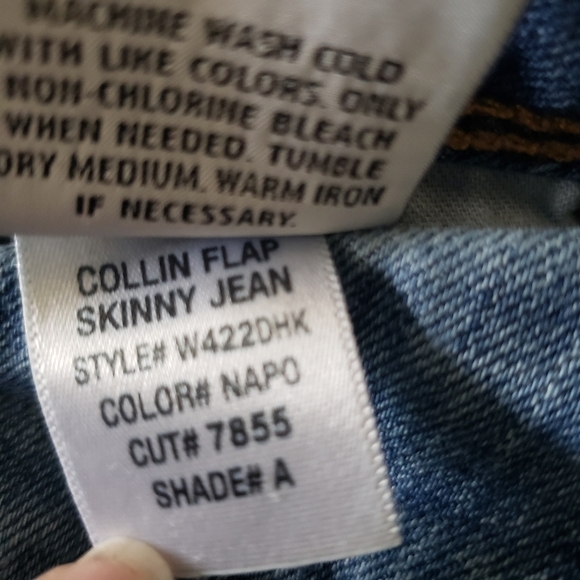 Hudson Collin Flap Distressed Skinny Jeans Size 27 Blue - Picture 10 of 11